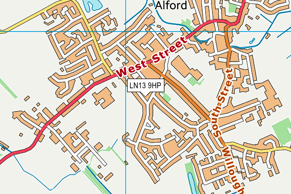 LN13 9HP map - OS VectorMap District (Ordnance Survey)