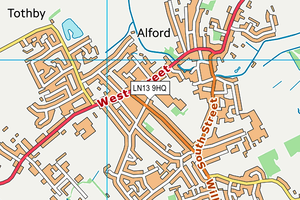 LN13 9HQ map - OS VectorMap District (Ordnance Survey)