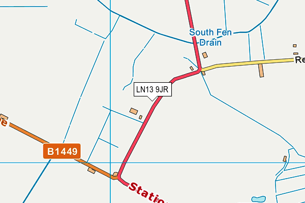 LN13 9JR map - OS VectorMap District (Ordnance Survey)