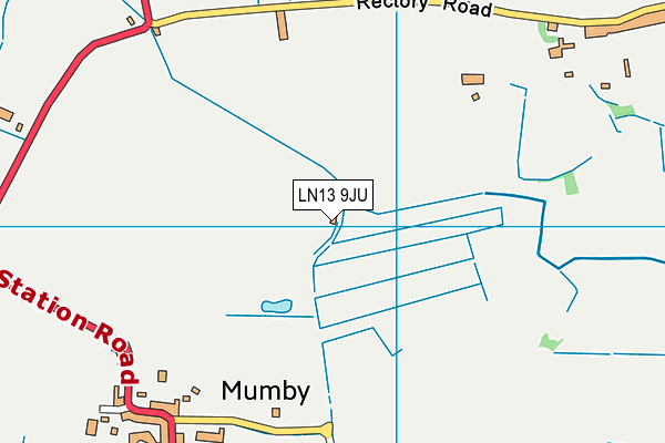 LN13 9JU map - OS VectorMap District (Ordnance Survey)