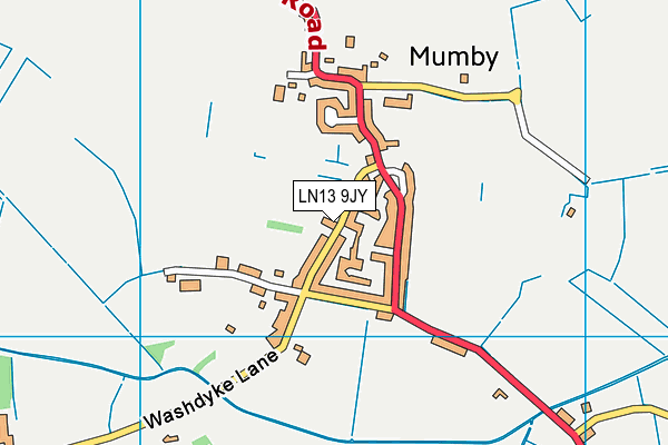 LN13 9JY map - OS VectorMap District (Ordnance Survey)
