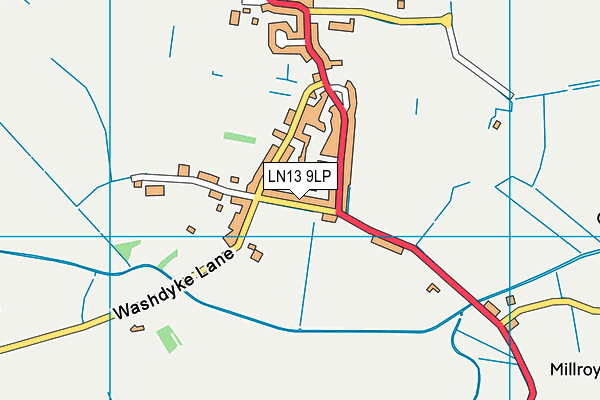 LN13 9LP map - OS VectorMap District (Ordnance Survey)