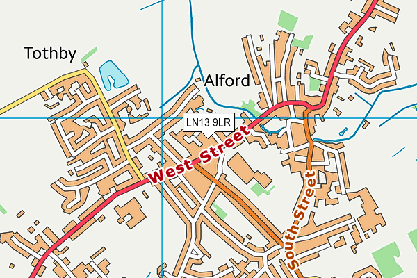 LN13 9LR map - OS VectorMap District (Ordnance Survey)