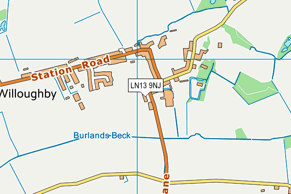 LN13 9NJ map - OS VectorMap District (Ordnance Survey)