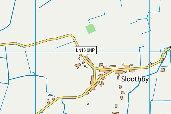 LN13 9NP map - OS VectorMap District (Ordnance Survey)