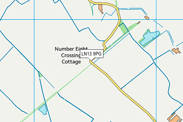 LN13 9PG map - OS VectorMap District (Ordnance Survey)