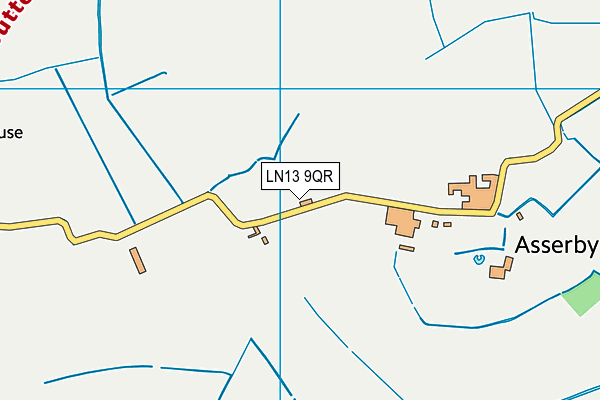 LN13 9QR map - OS VectorMap District (Ordnance Survey)