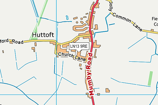 Huttoft Primary & Nursery School map (LN13 9RE) - OS VectorMap District (Ordnance Survey)