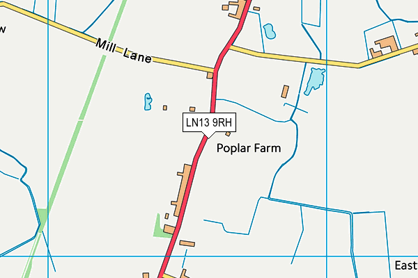 LN13 9RH map - OS VectorMap District (Ordnance Survey)