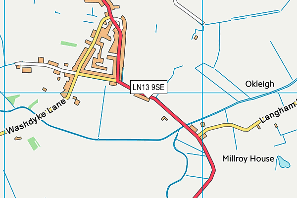 LN13 9SE map - OS VectorMap District (Ordnance Survey)