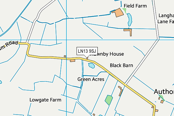 LN13 9SJ map - OS VectorMap District (Ordnance Survey)