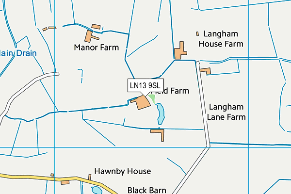 LN13 9SL map - OS VectorMap District (Ordnance Survey)