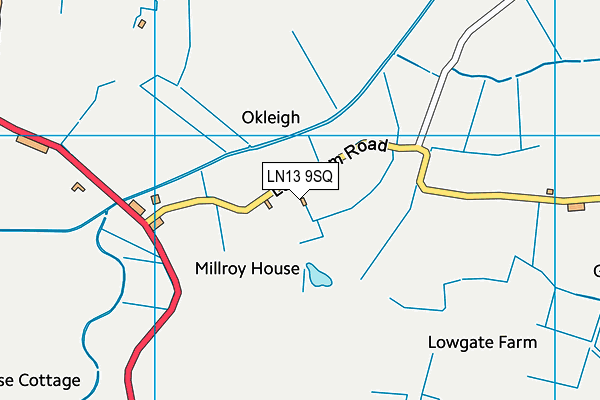 LN13 9SQ map - OS VectorMap District (Ordnance Survey)