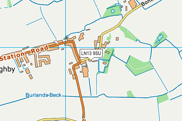 LN13 9SU map - OS VectorMap District (Ordnance Survey)