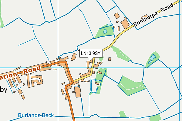 LN13 9SY map - OS VectorMap District (Ordnance Survey)