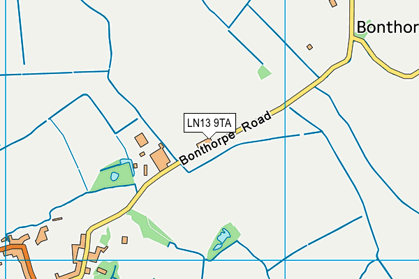 LN13 9TA map - OS VectorMap District (Ordnance Survey)