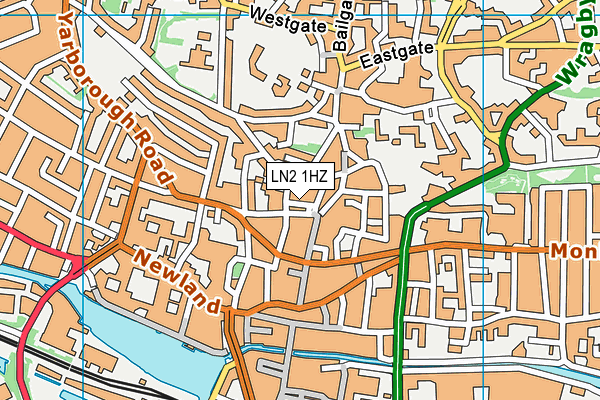 LN2 1HZ map - OS VectorMap District (Ordnance Survey)