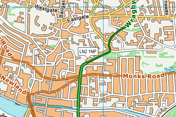 LN2 1NP map - OS VectorMap District (Ordnance Survey)
