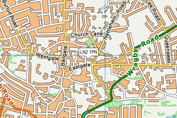 LN2 1PN map - OS VectorMap District (Ordnance Survey)