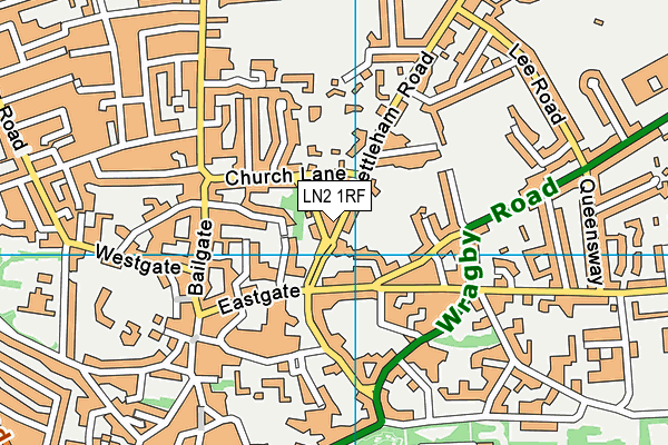 LN2 1RF map - OS VectorMap District (Ordnance Survey)