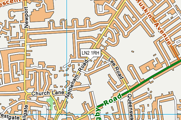LN2 1RH map - OS VectorMap District (Ordnance Survey)