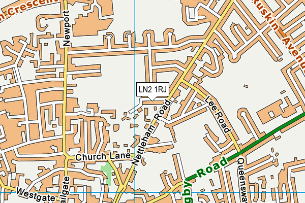 LN2 1RJ map - OS VectorMap District (Ordnance Survey)