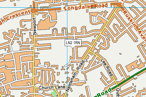 LN2 1RN map - OS VectorMap District (Ordnance Survey)