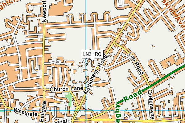 LN2 1RQ map - OS VectorMap District (Ordnance Survey)