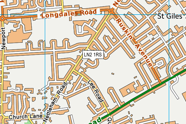LN2 1RS map - OS VectorMap District (Ordnance Survey)