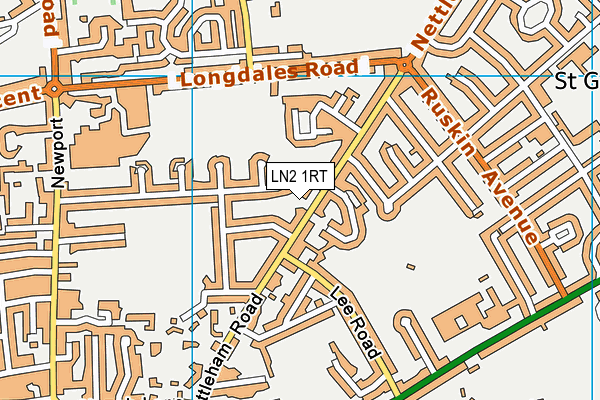 LN2 1RT map - OS VectorMap District (Ordnance Survey)