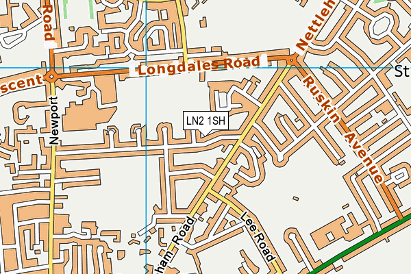 LN2 1SH map - OS VectorMap District (Ordnance Survey)