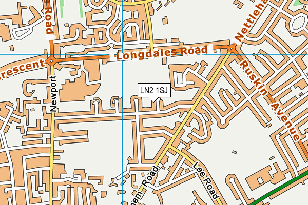 LN2 1SJ map - OS VectorMap District (Ordnance Survey)