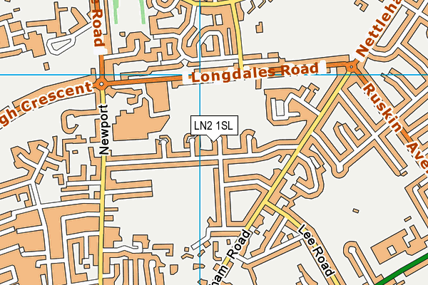LN2 1SL map - OS VectorMap District (Ordnance Survey)
