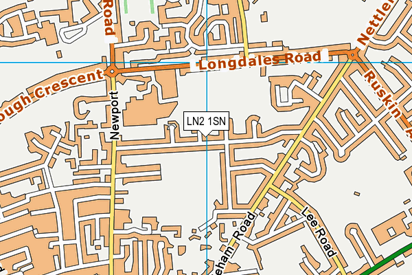 LN2 1SN map - OS VectorMap District (Ordnance Survey)