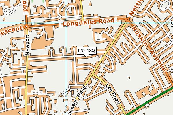 LN2 1SQ map - OS VectorMap District (Ordnance Survey)