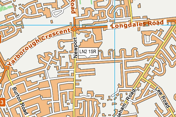 LN2 1SR map - OS VectorMap District (Ordnance Survey)
