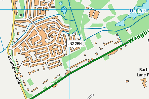 LN2 2BN map - OS VectorMap District (Ordnance Survey)