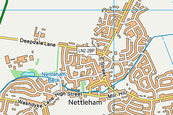 LN2 2BP map - OS VectorMap District (Ordnance Survey)