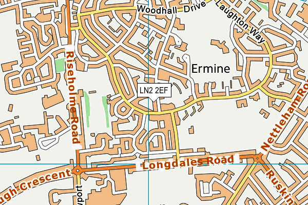 LN2 2EF map - OS VectorMap District (Ordnance Survey)