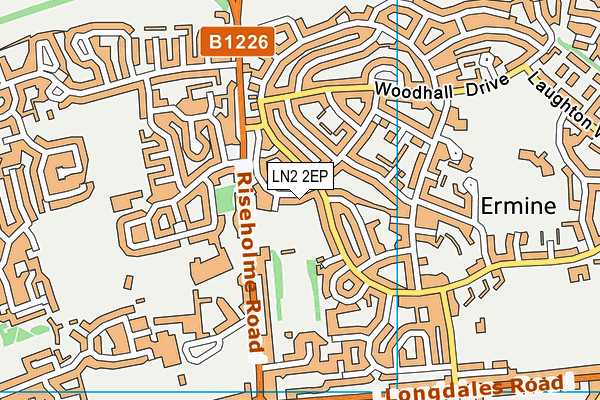 LN2 2EP map - OS VectorMap District (Ordnance Survey)
