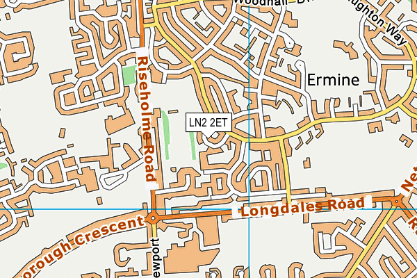 LN2 2ET map - OS VectorMap District (Ordnance Survey)