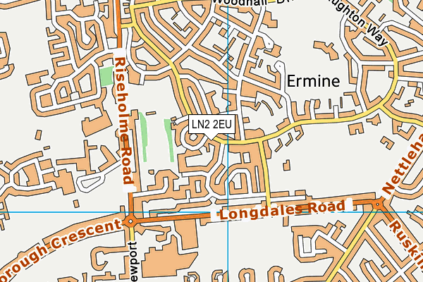 LN2 2EU map - OS VectorMap District (Ordnance Survey)