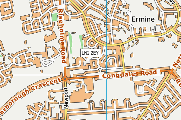 LN2 2EY map - OS VectorMap District (Ordnance Survey)