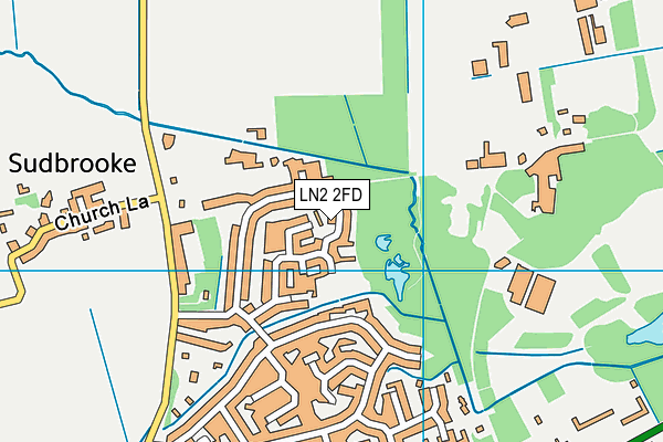 LN2 2FD map - OS VectorMap District (Ordnance Survey)