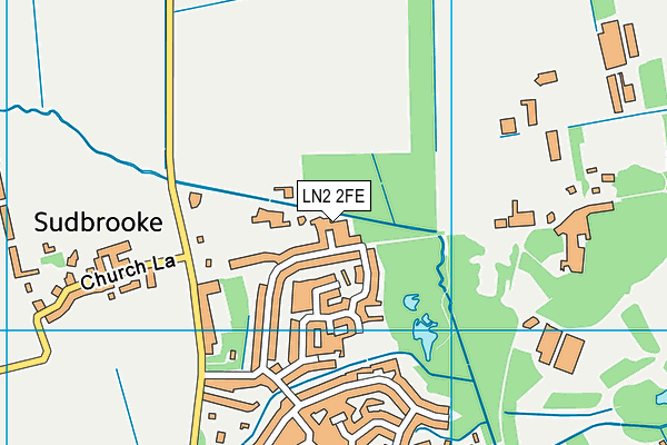LN2 2FE map - OS VectorMap District (Ordnance Survey)