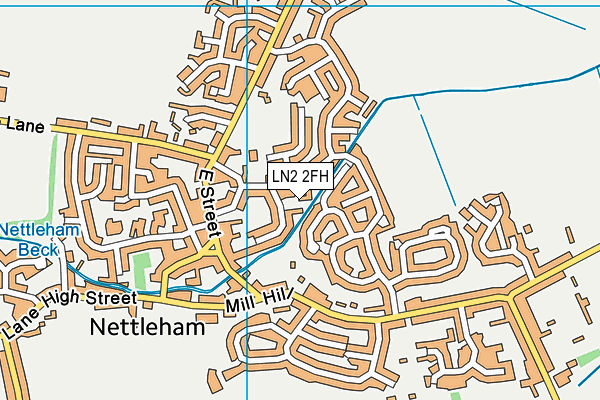LN2 2FH map - OS VectorMap District (Ordnance Survey)