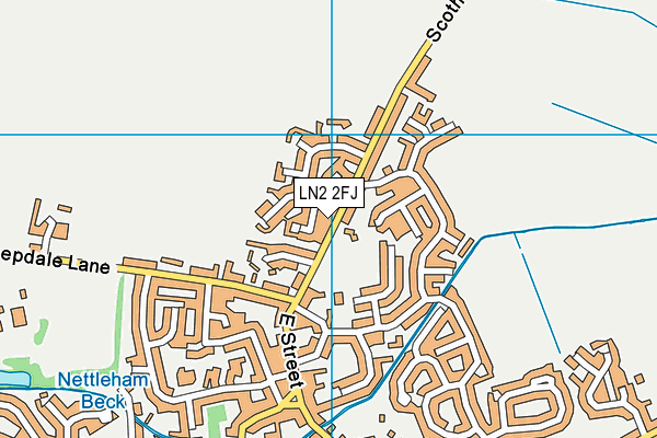 LN2 2FJ map - OS VectorMap District (Ordnance Survey)