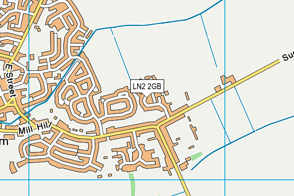 LN2 2GB map - OS VectorMap District (Ordnance Survey)