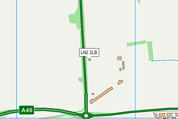 LN2 2LB map - OS VectorMap District (Ordnance Survey)