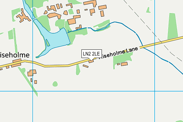 LN2 2LE map - OS VectorMap District (Ordnance Survey)